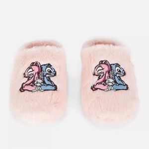 Disney Lilo & Stitch Pink Bedroom Furry Slippers Women’s